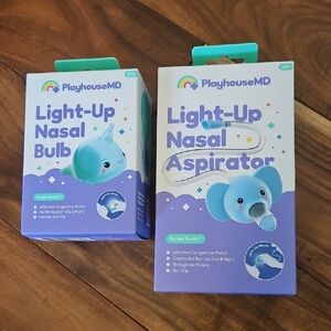 Light-Up Nasal Bulb and Aspirator - Narwhal